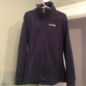 Columbia Kids Unisex Navy blue fleece jacket size small